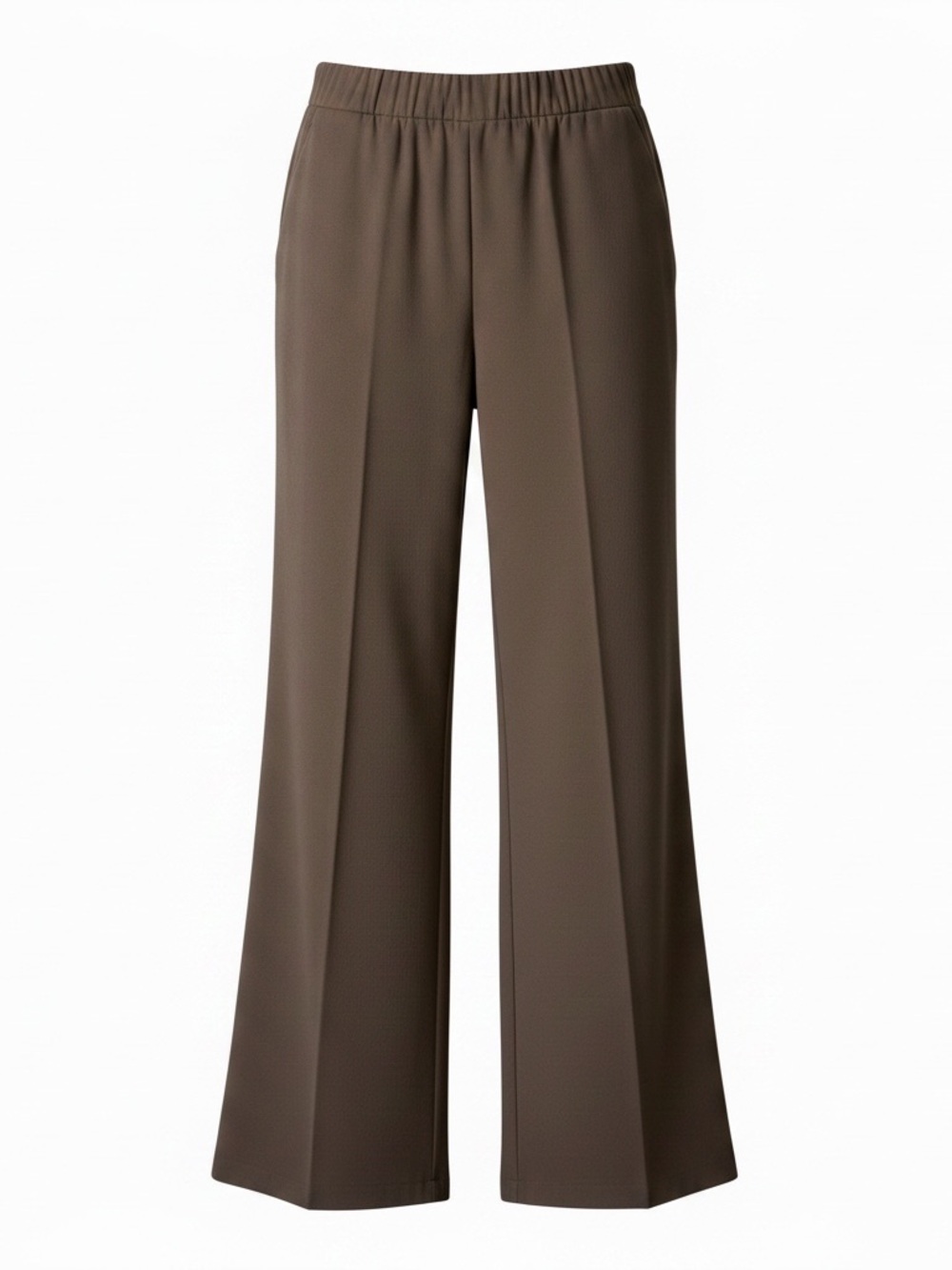 Eileen Fisher Wide-Leg Pull-On Pants. Size large.